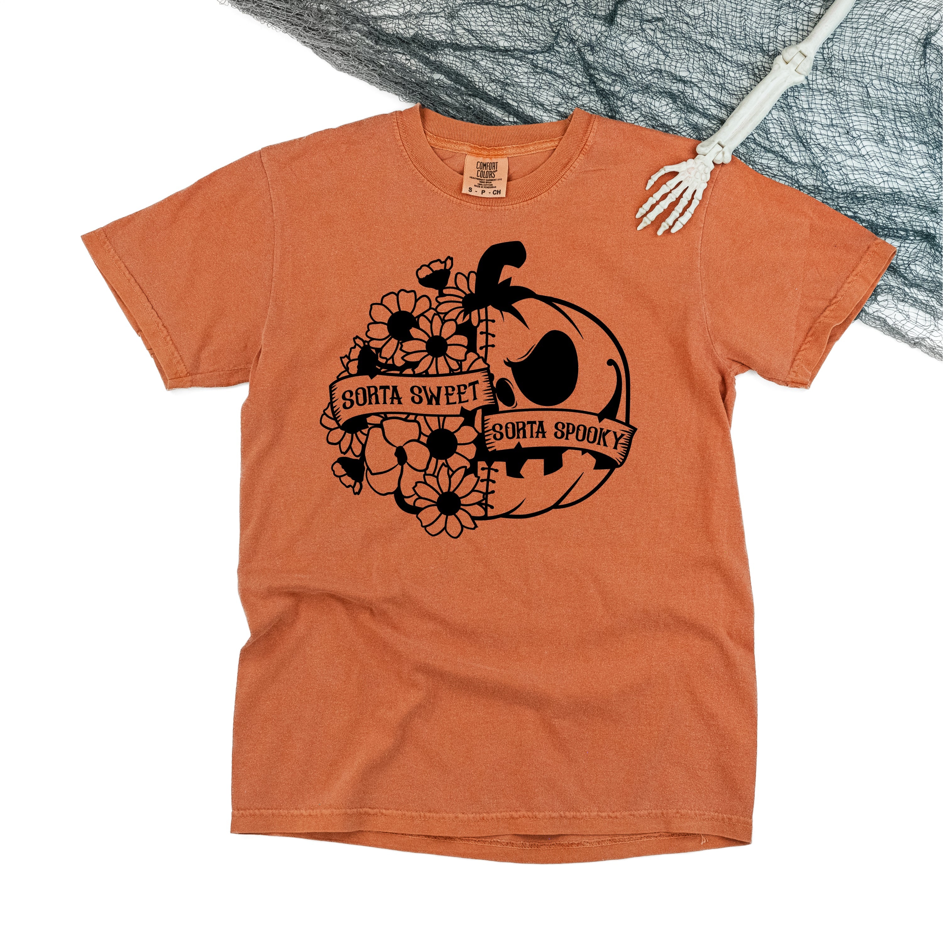 Sorta Sweet Sorta Spooky - Comfort Colors Tee Little Mama Shirt Shop