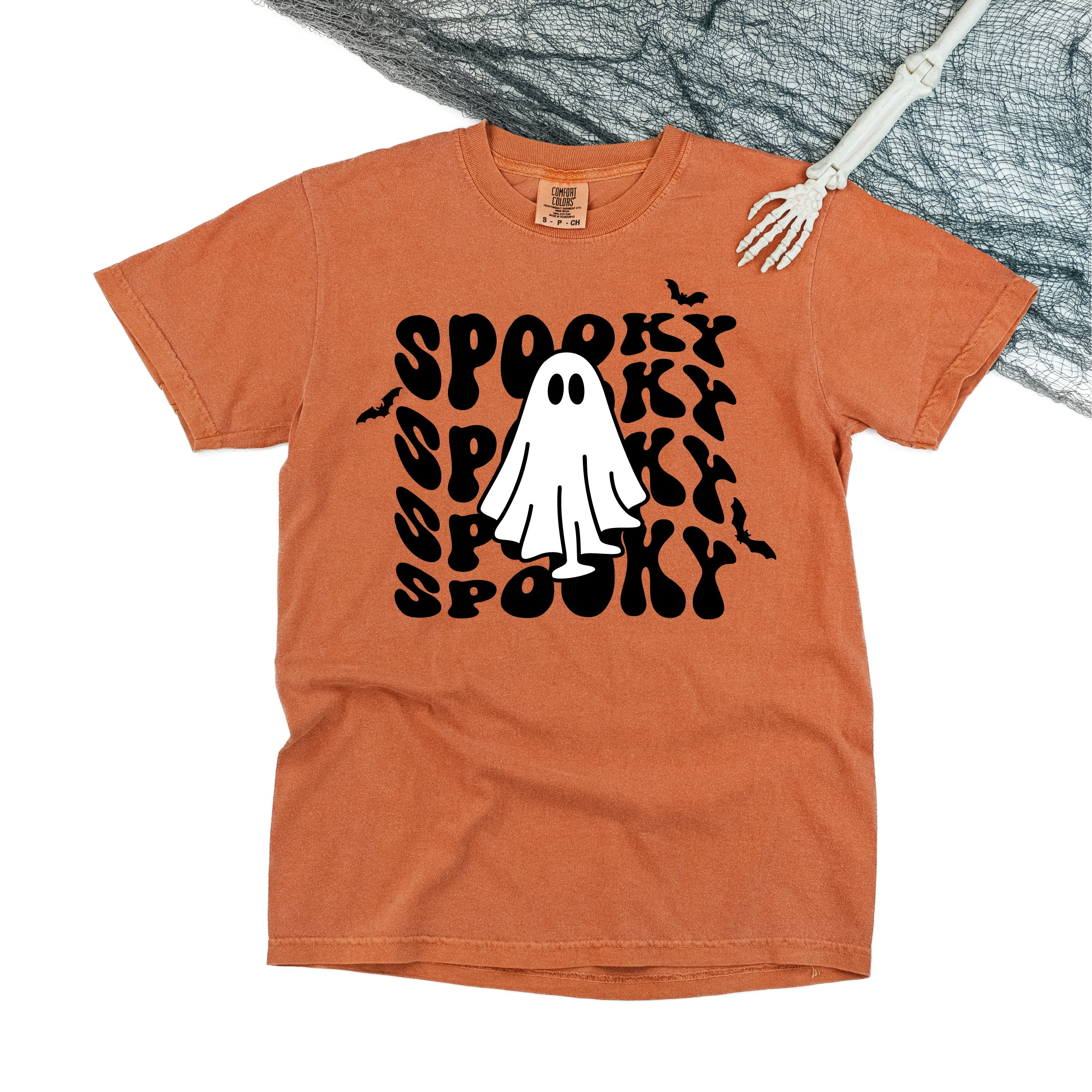 Spooky Ghost - Comfort Colors Tee Little Mama Shirt Shop