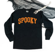 Spooky (Dripping) - Long Sleeve Comfort Colors Tee Little Mama Shirt Shop