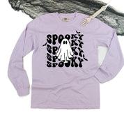 Spooky Ghost - Long Sleeve Comfort Colors Tee Little Mama Shirt Shop