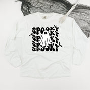 Spooky Ghost - Long Sleeve Comfort Colors Tee Little Mama Shirt Shop