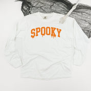 Spooky (Dripping) - Long Sleeve Comfort Colors Tee Little Mama Shirt Shop