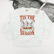 Tis' The Season (Festive Skeletons) - Long Sleeve Comfort Colors Tee Little Mama Shirt Shop