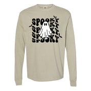 Spooky Ghost - Long Sleeve Comfort Colors Tee Little Mama Shirt Shop