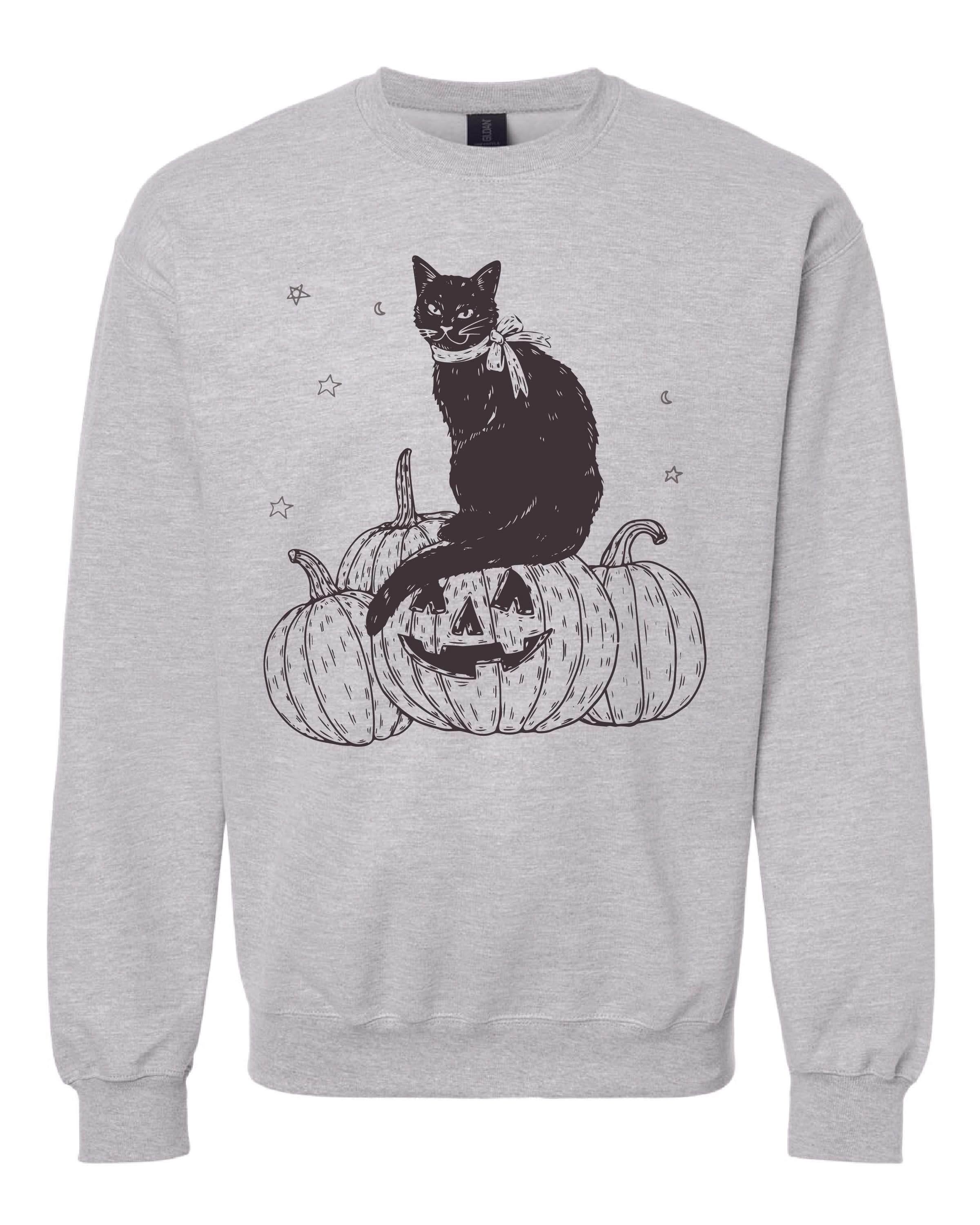 Black Cat on the Prowl - Basic Fleece Little Mama Shirt Shop LLC
