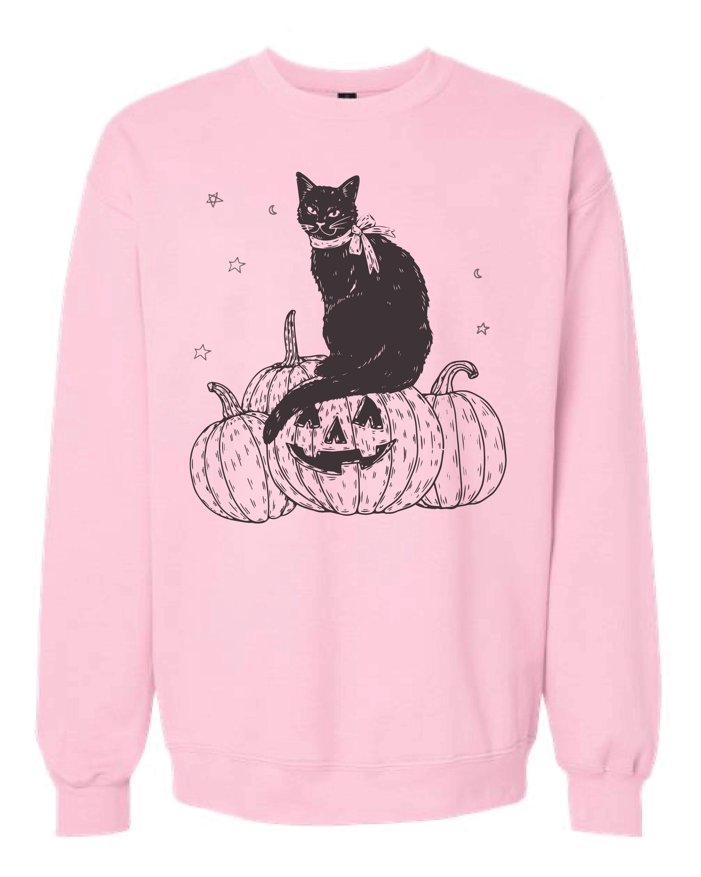 Black Cat on the Prowl - Basic Fleece Little Mama Shirt Shop LLC