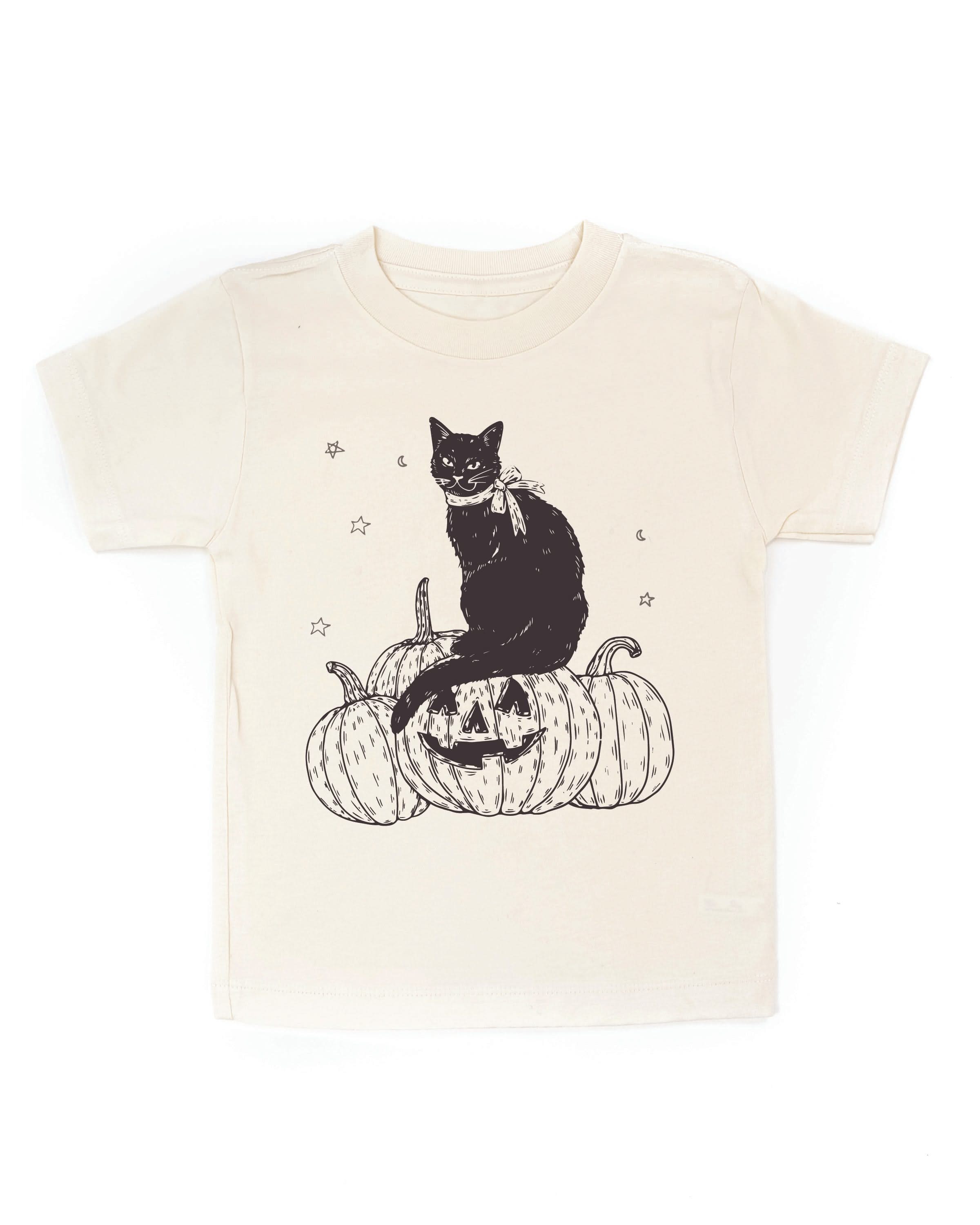 Black Cat on the Prowl - Child Tee Little Mama Shirt Shop