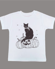 Black Cat on the Prowl - Child Tee Little Mama Shirt Shop