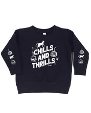 Chills and Thrills (sdx2) - Black Child Sweater Little Mama Shirt Shop
