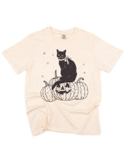 Black Cat on the Prowl - Comfort Colors Tee Little Mama Shirt Shop