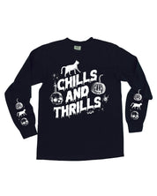 Chills and Thrills (sdx2) - Black Long Sleeve Comfort Colors Tee Little Mama Shirt Shop