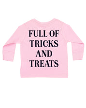 Full of Tricks and Treats (pf&b) - Child Long Sleeve Tee Little Mama Shirt Shop