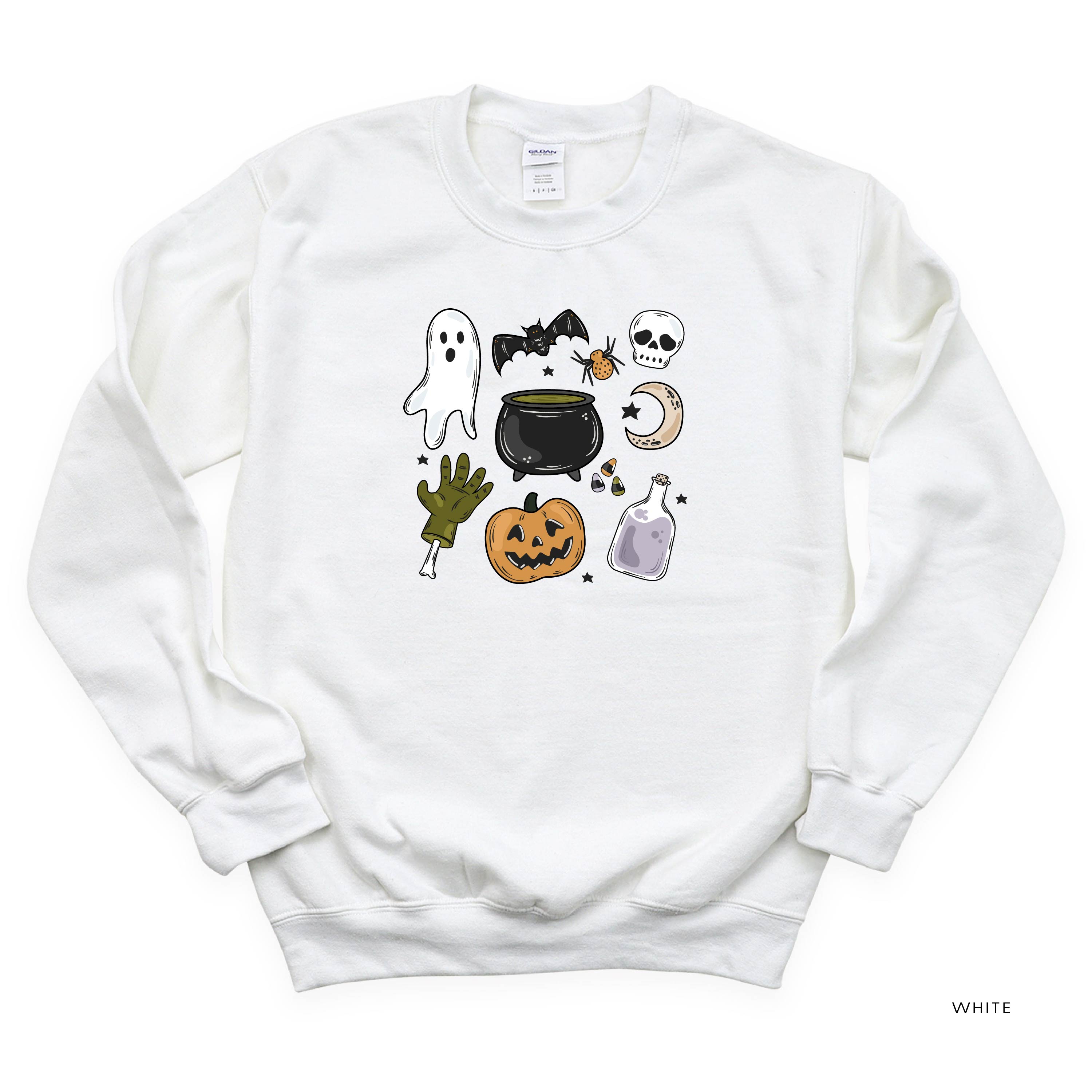 Halloween Things - Basic Fleece Crewneck Little Mama Shirt Shop LLC