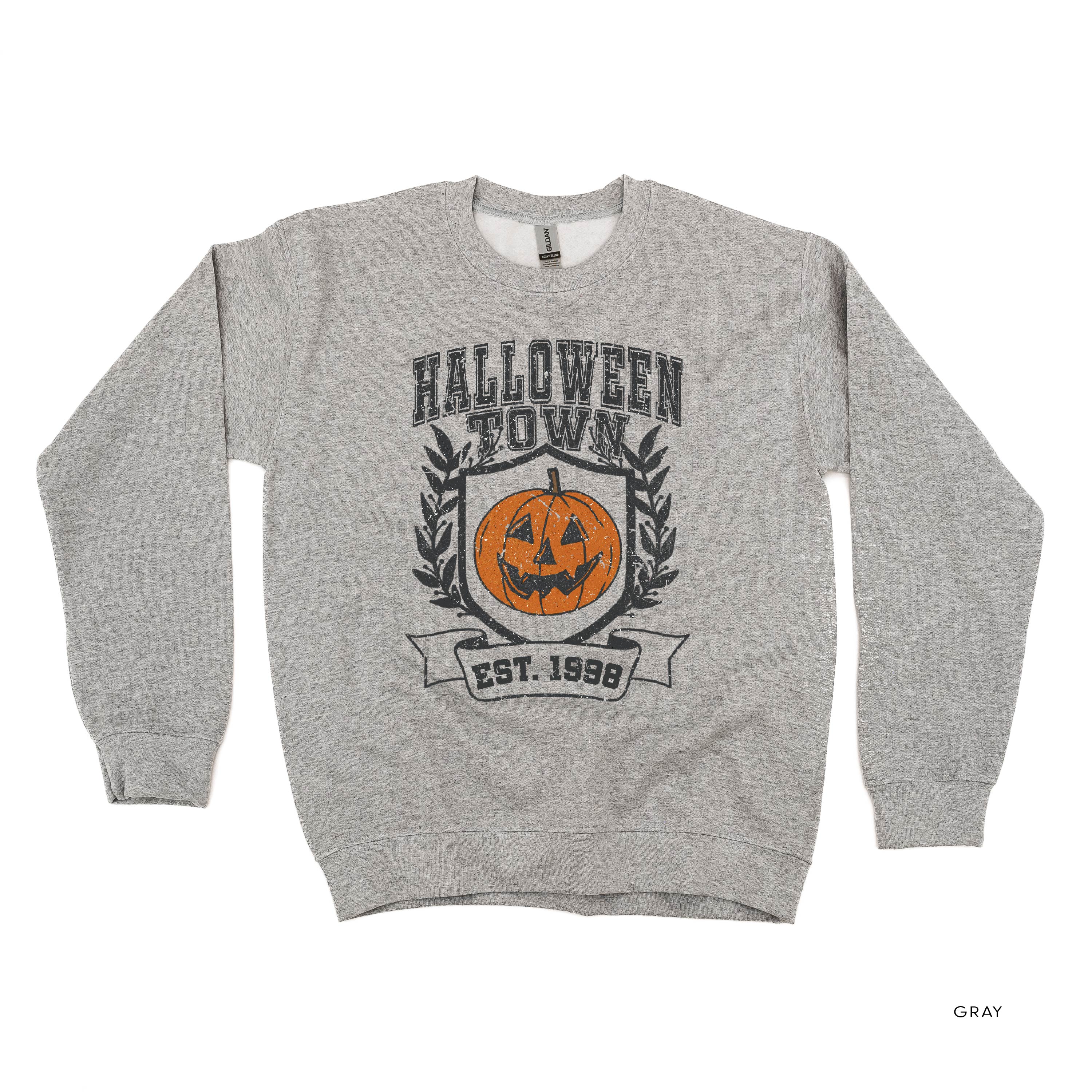 Halloween Town - Basic Fleece Crewneck Little Mama Shirt Shop LLC