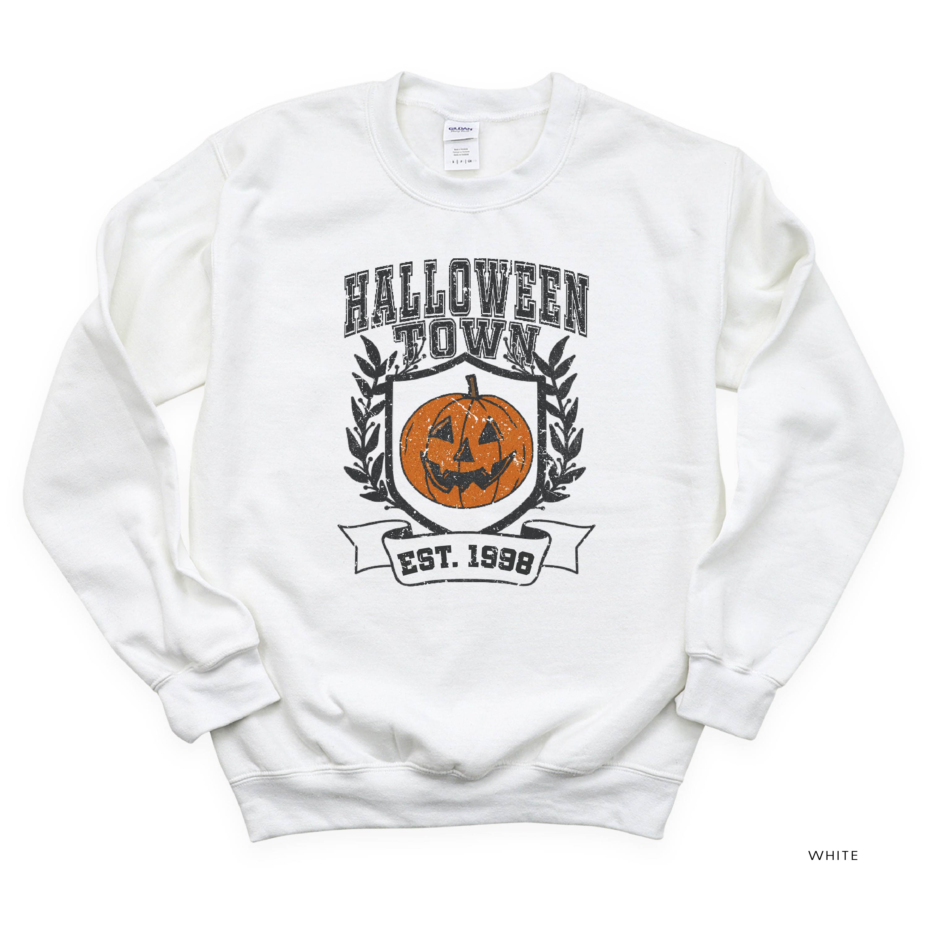 Halloween Town - Basic Fleece Crewneck Little Mama Shirt Shop LLC