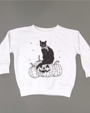 Black Cat on the Prowl - Child Sweater Little Mama Shirt Shop