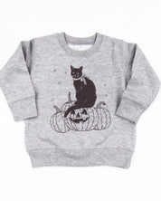 Black Cat on the Prowl - Child Sweater Little Mama Shirt Shop