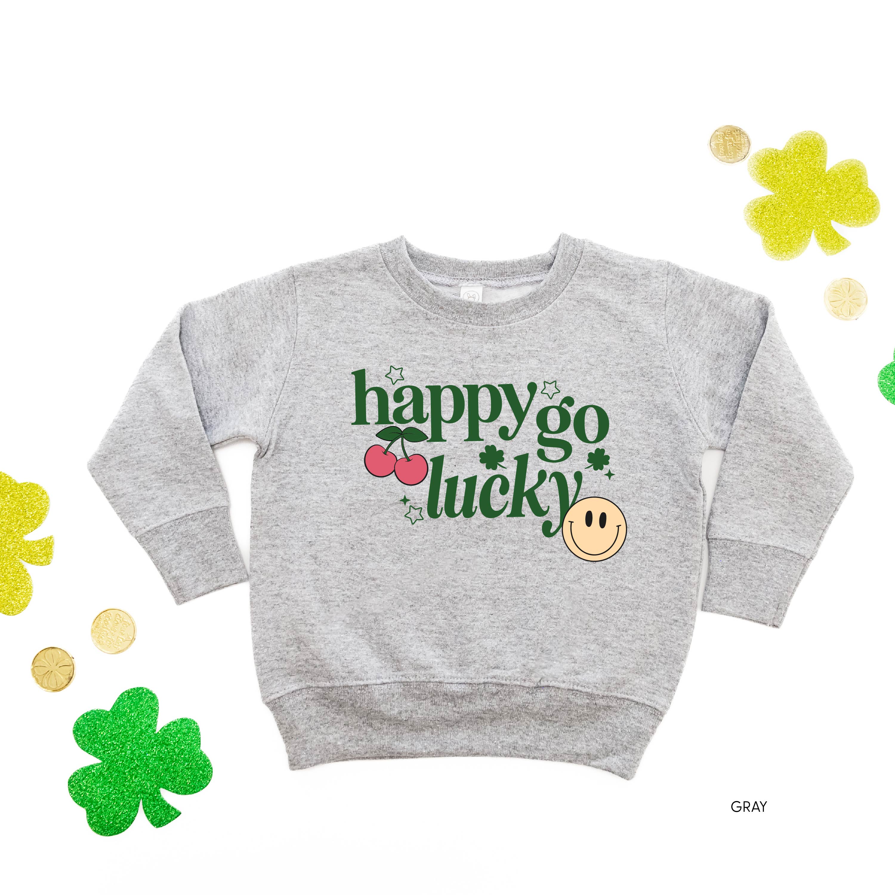Happy Go Lucky - Child Sweater Little Mama Shirt Shop