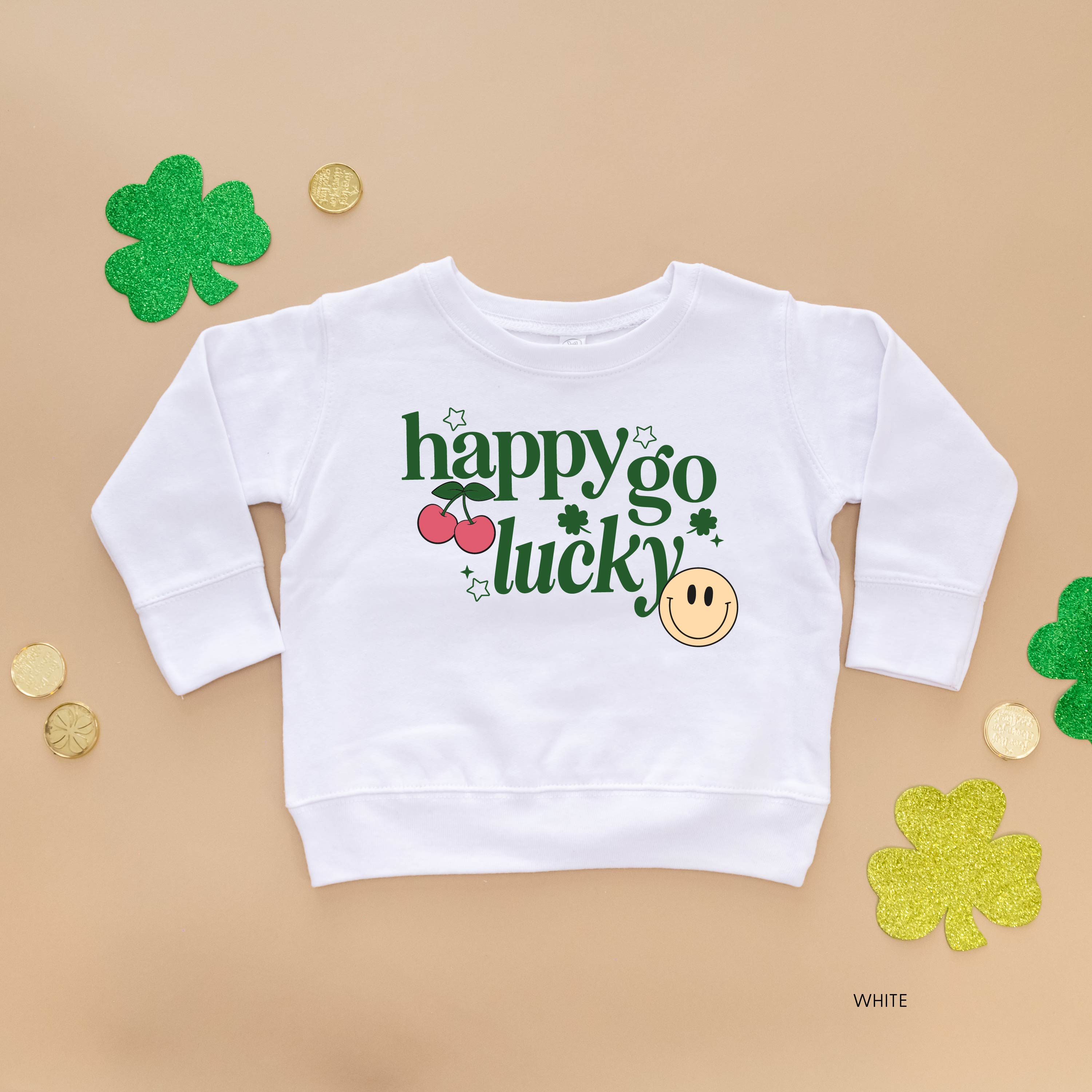Happy Go Lucky - Child Sweater Little Mama Shirt Shop