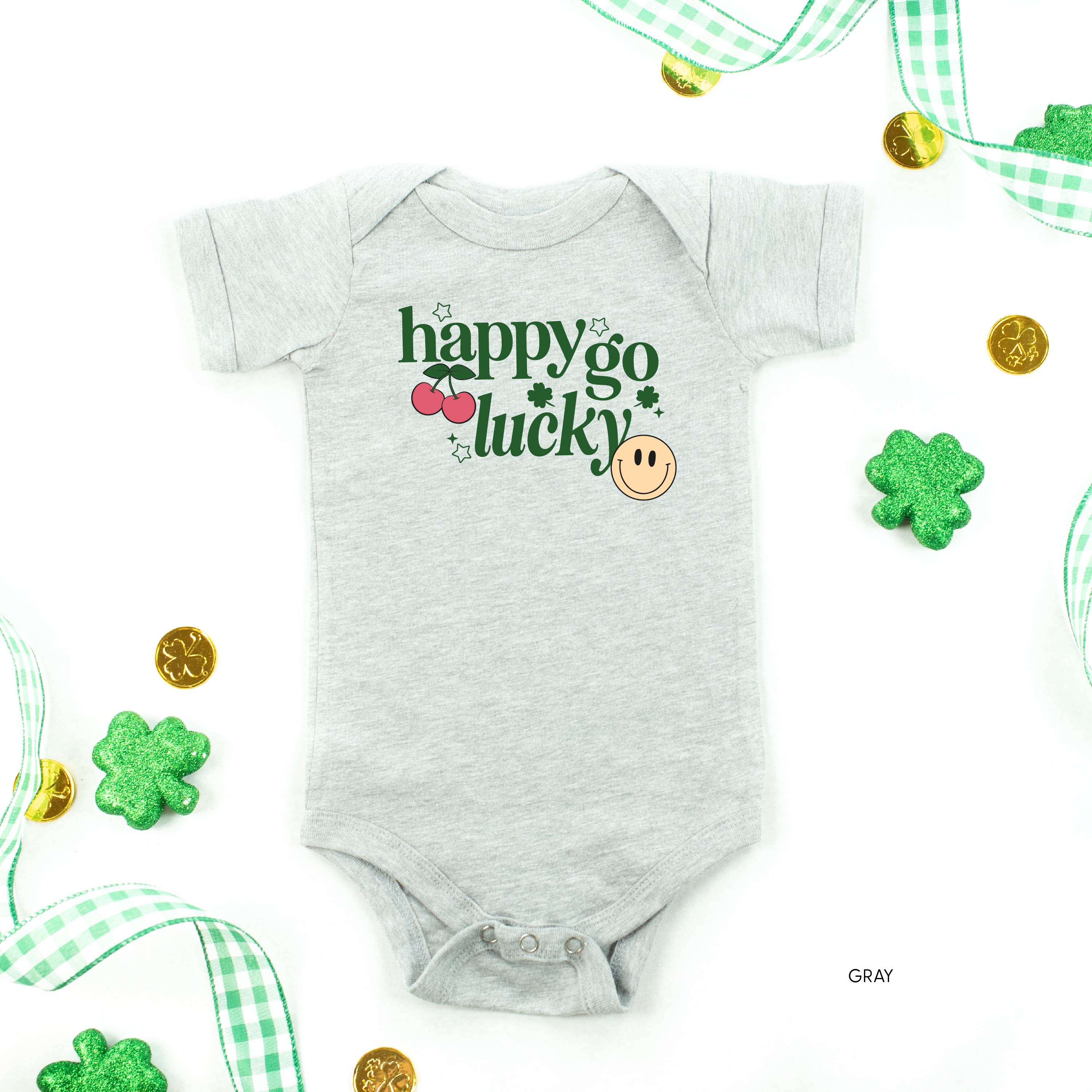 Happy Go Lucky - Infant Bodysuit/Tee Little Mama Shirt Shop