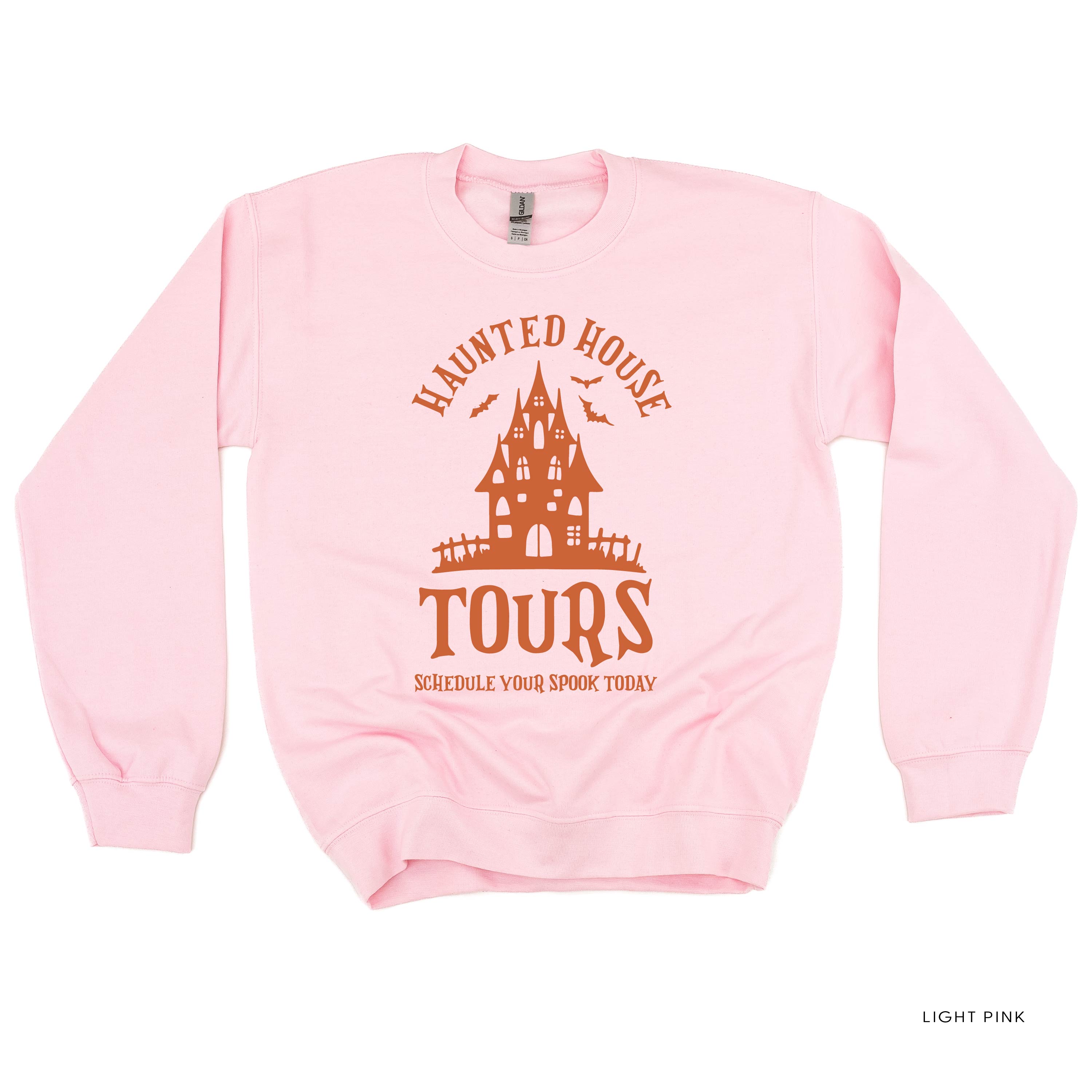 Haunted House Tours - Basic Fleece Crewneck Little Mama Shirt Shop LLC
