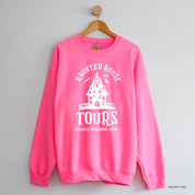 Haunted House Tours - Basic Fleece Crewneck Little Mama Shirt Shop LLC