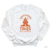 Haunted House Tours - Basic Fleece Crewneck Little Mama Shirt Shop LLC