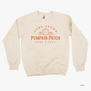 Home Grown Pumpkin Patch - Basic Fleece Crewneck Little Mama Shirt Shop LLC