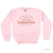 Home Grown Pumpkin Patch - Basic Fleece Crewneck Little Mama Shirt Shop LLC
