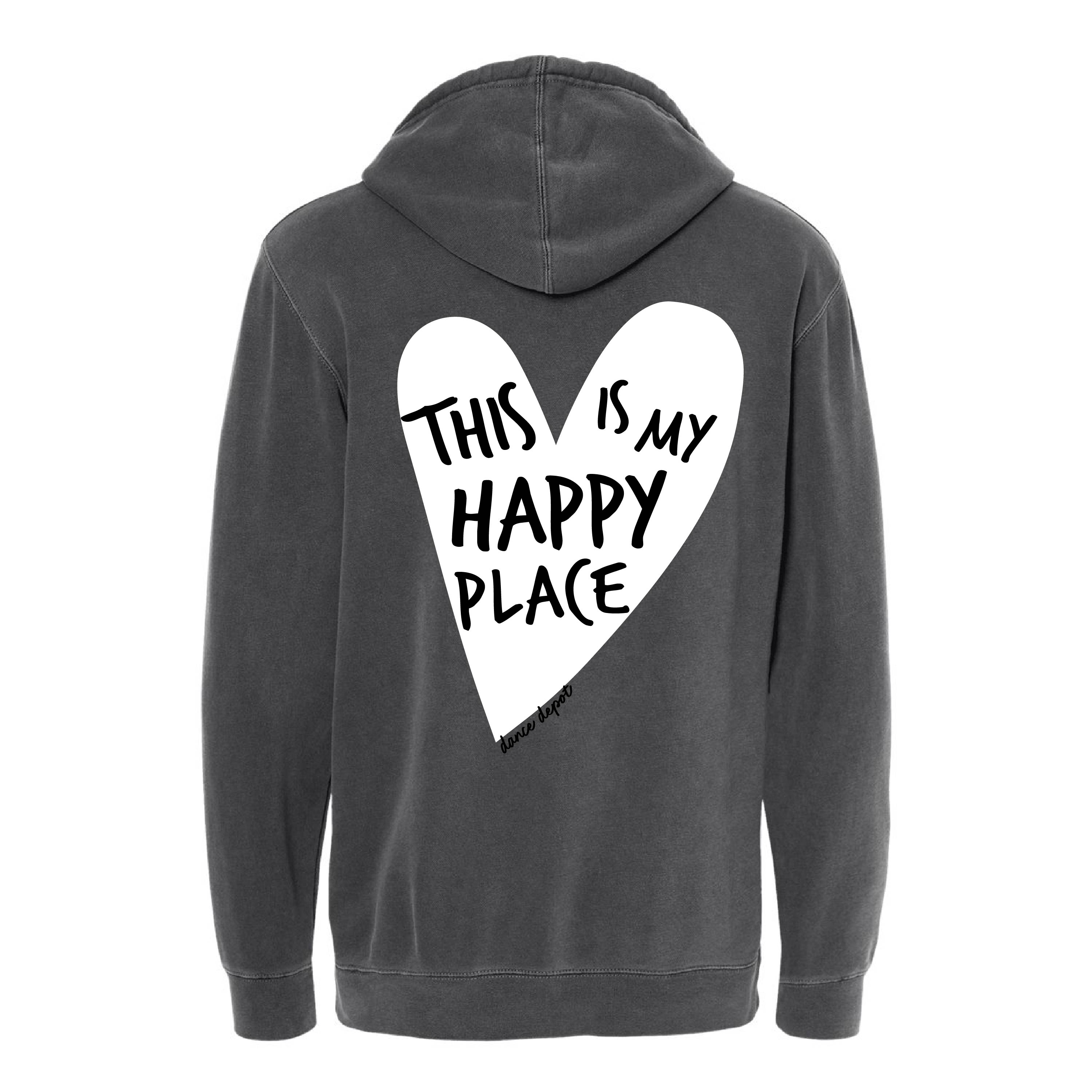 Dance Depot - This Is My Happy Place - Pigment HOODIE