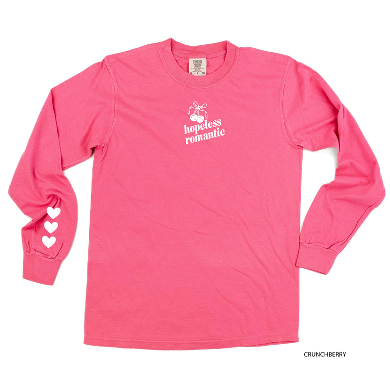 Hopeless Romantic (center&sd) - LONG SLEEVE Comfort Colors Tee