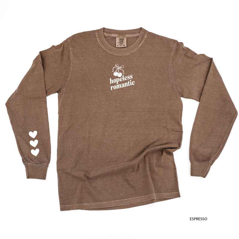 Hopeless Romantic (center&sd) - LONG SLEEVE Comfort Colors Tee