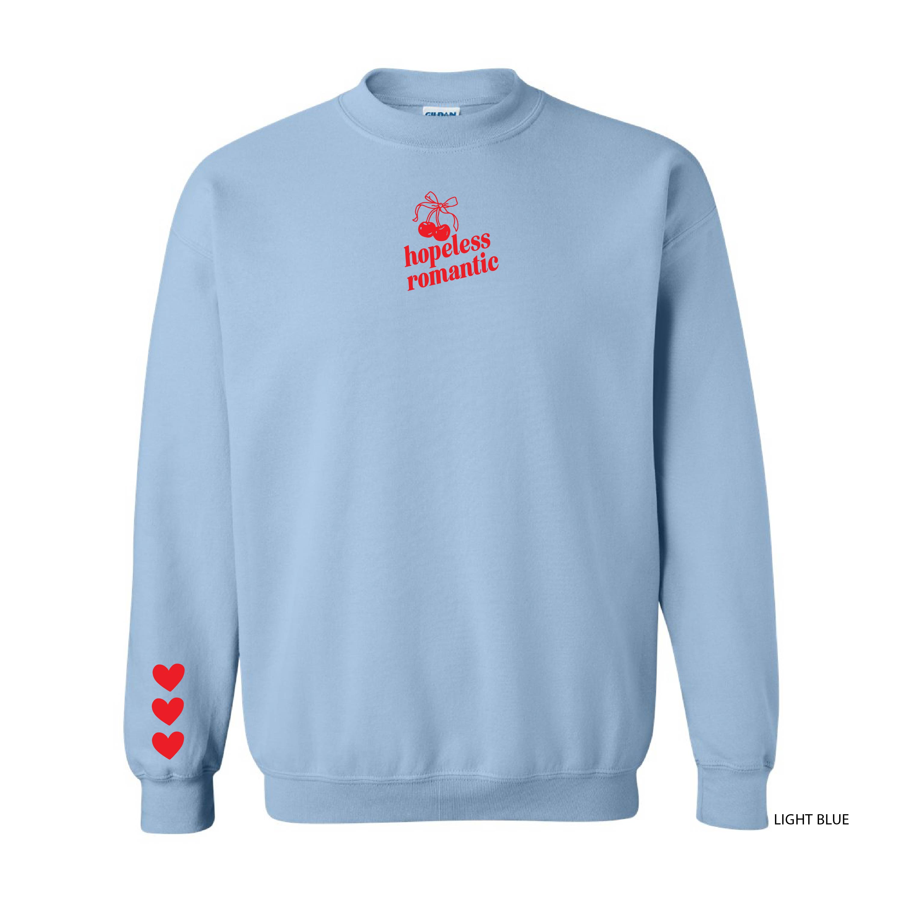 Hopeless Romantic (center&sd) - BASIC Fleece Little Mama Shirt Shop LLC