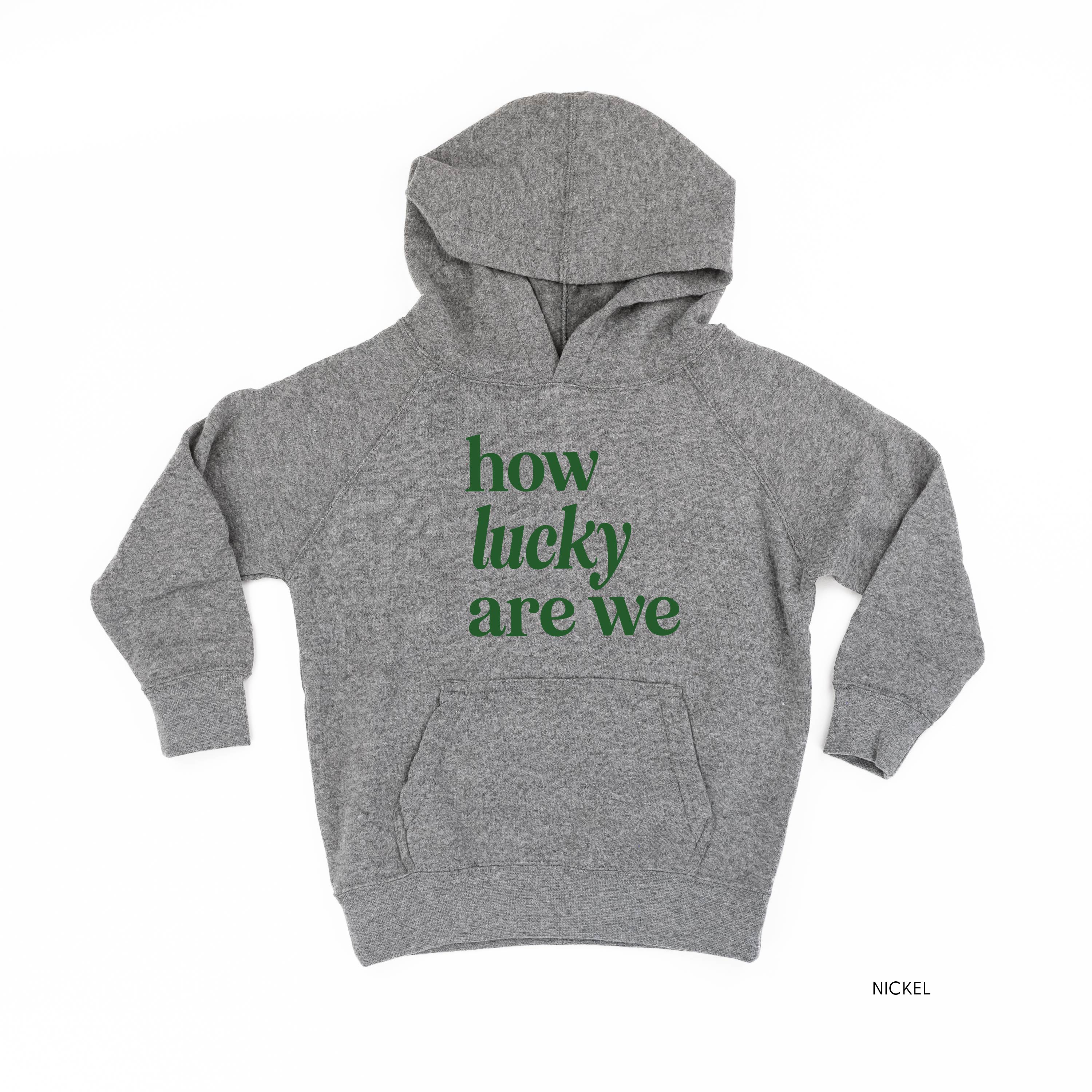How Lucky Are We - Child HOODIE Little Mama Shirt Shop