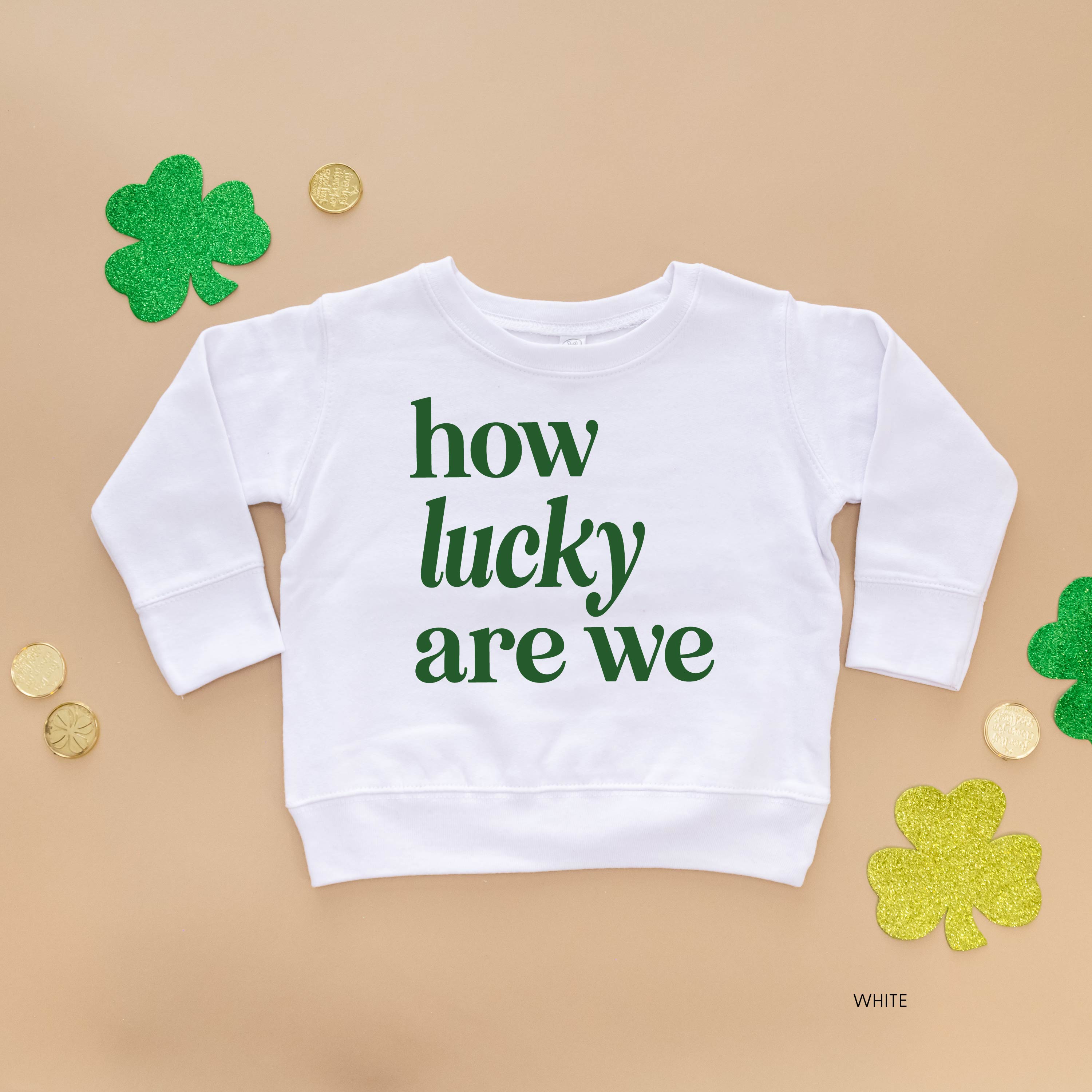 How Lucky Are We - Child Sweater Little Mama Shirt Shop