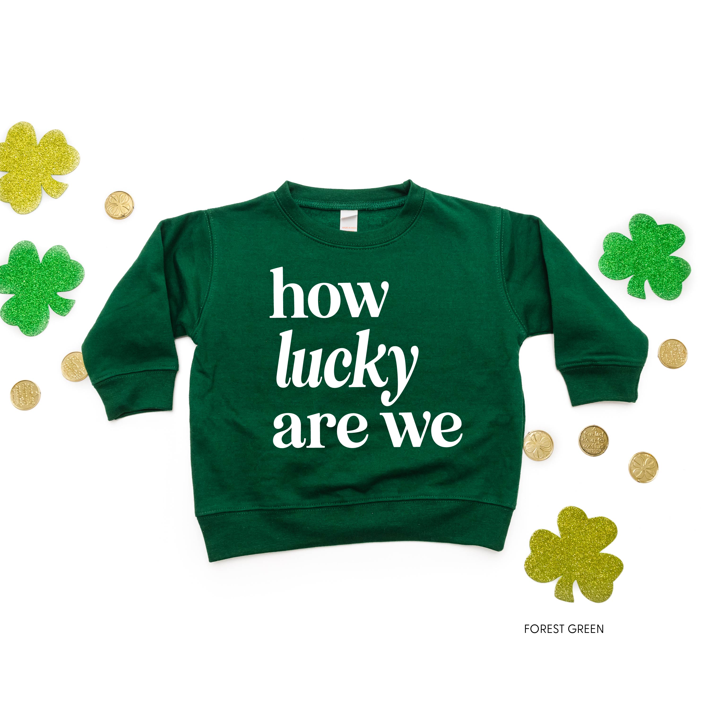 How Lucky Are We - Child Sweater Little Mama Shirt Shop