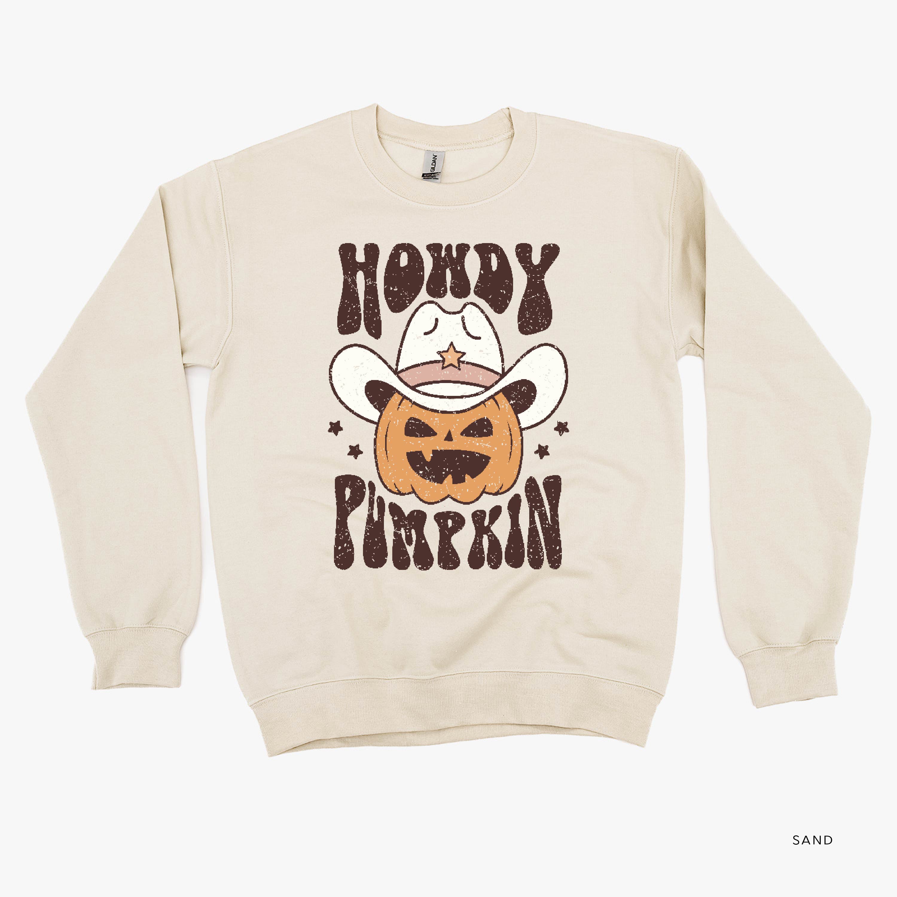 Howdy Pumpkin - Basic Fleece Crewneck Little Mama Shirt Shop LLC