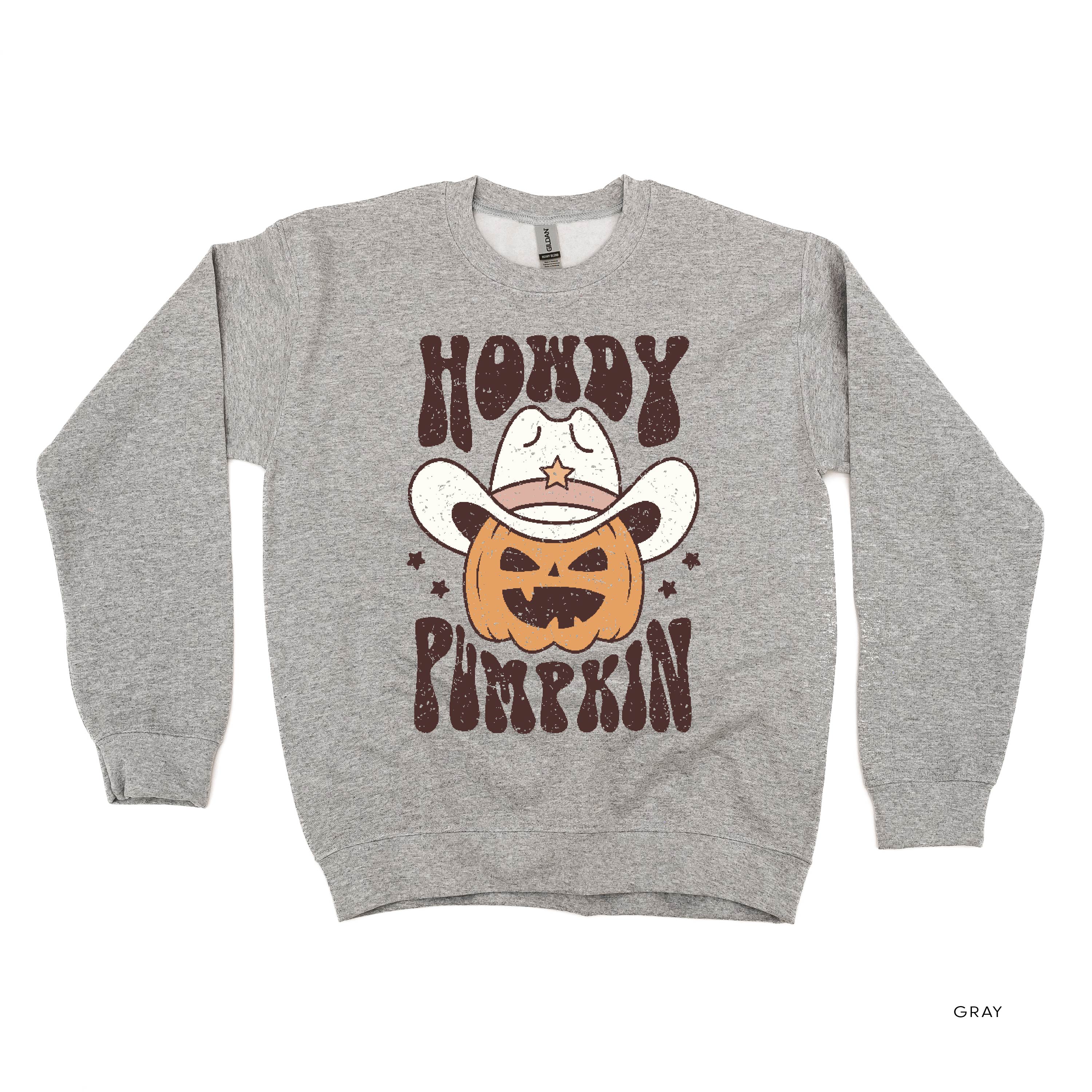 Howdy Pumpkin - Basic Fleece Crewneck Little Mama Shirt Shop LLC