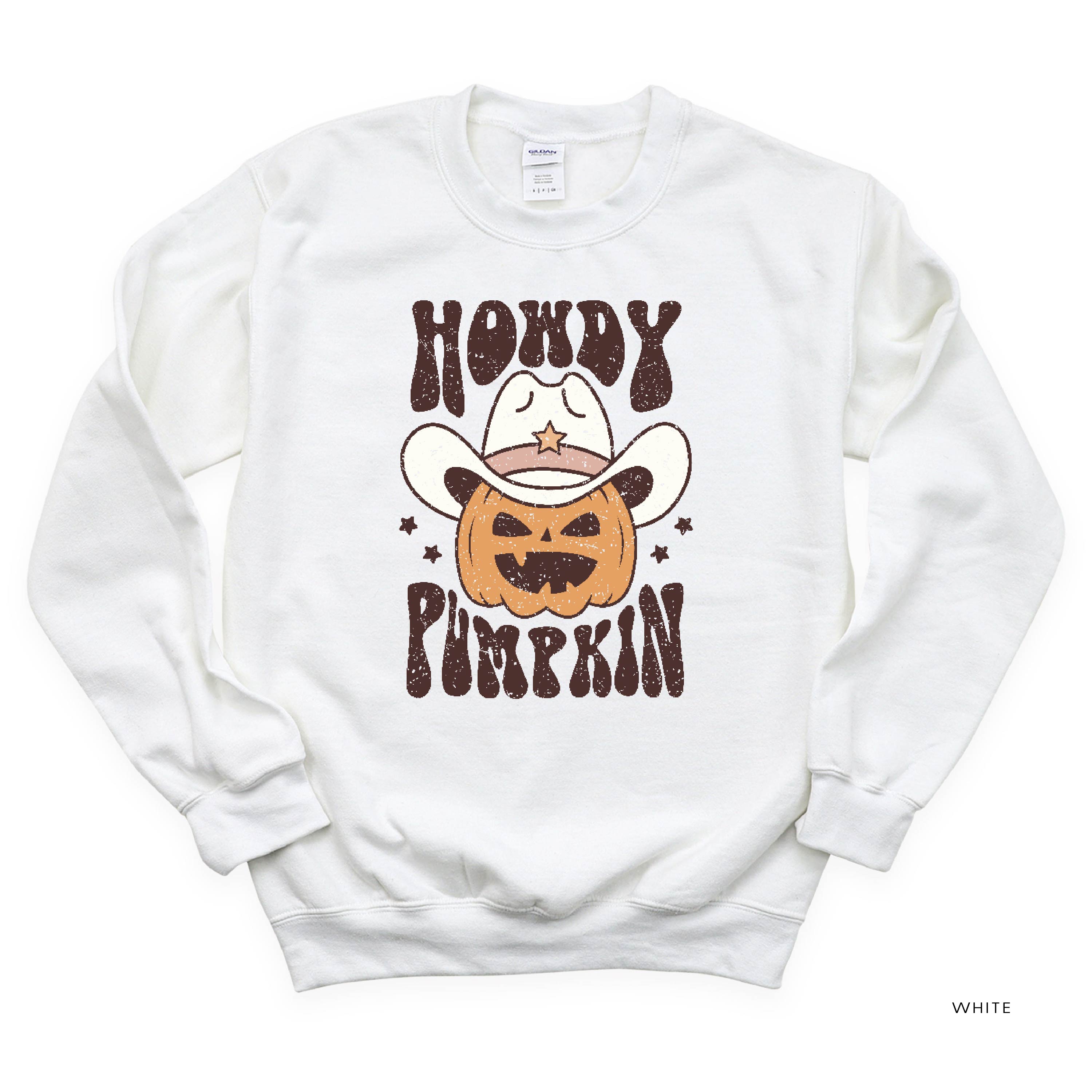 Howdy Pumpkin - Basic Fleece Crewneck Little Mama Shirt Shop LLC