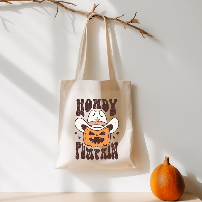 Trick or Treat Tote - Howdy Pumpkin