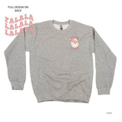 I Do It For The Ho's (Santa) - Fa La La (pf&b) - BASIC Fleece Little Mama Shirt Shop LLC