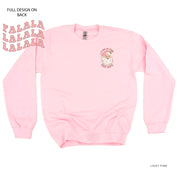 I Do It For The Ho's (Santa) - Fa La La (pf&b) - BASIC Fleece Little Mama Shirt Shop LLC