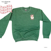 I Do It For The Ho's (Santa) - Fa La La (pf&b) - BASIC Fleece Little Mama Shirt Shop LLC