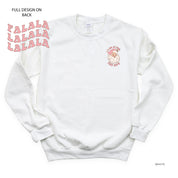 I Do It For The Ho's (Santa) - Fa La La (pf&b) - BASIC Fleece Little Mama Shirt Shop LLC