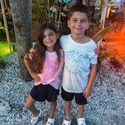 HAPPINESS COMES IN WAVES - Short Sleeve Child Shirt Little Mama Shirt Shop