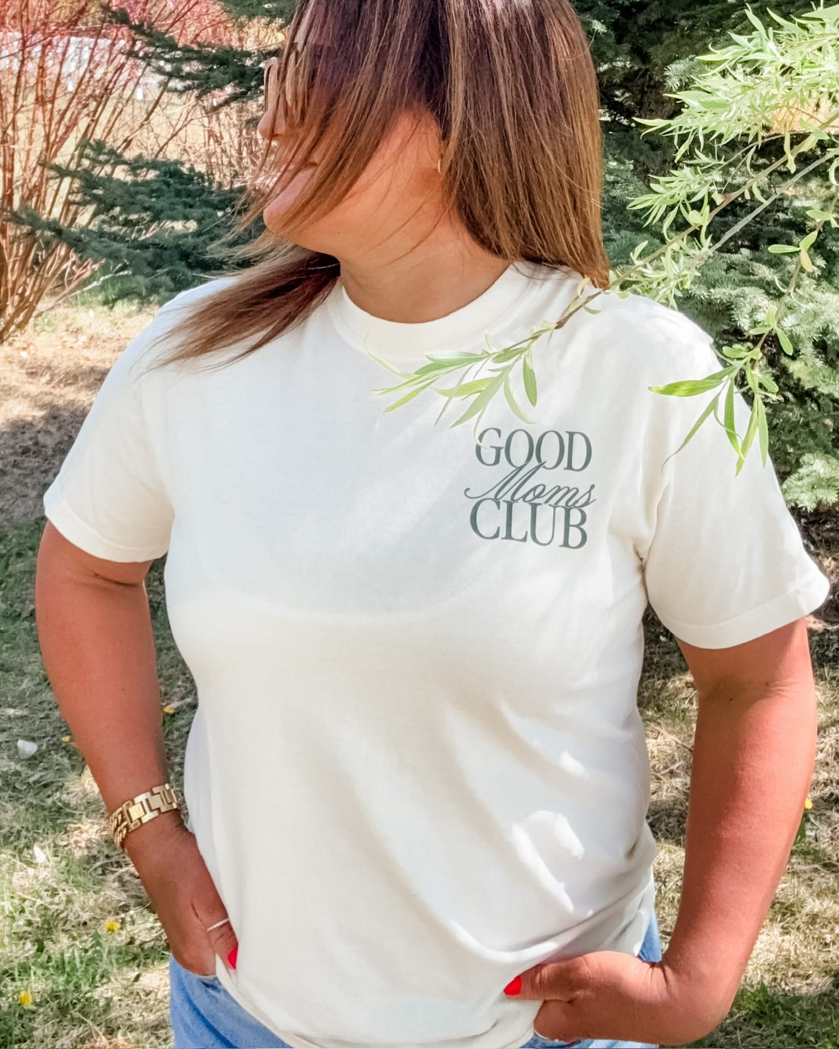 Good Moms Club - Comfort Colors Tee Little Mama Shirt Shop LLC