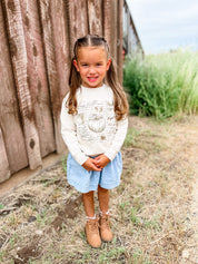 In My Fall Era | Child Natural Crewneck Sweatshirt | Kids Fall Graphic Pullover Little Mama Shirt Shop LLC