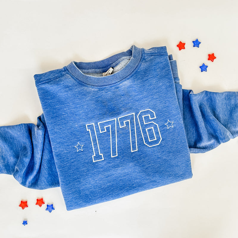 Embroidered Dreamy Soft Fleece Sweatshirt (NEW!) - 1776 Outline