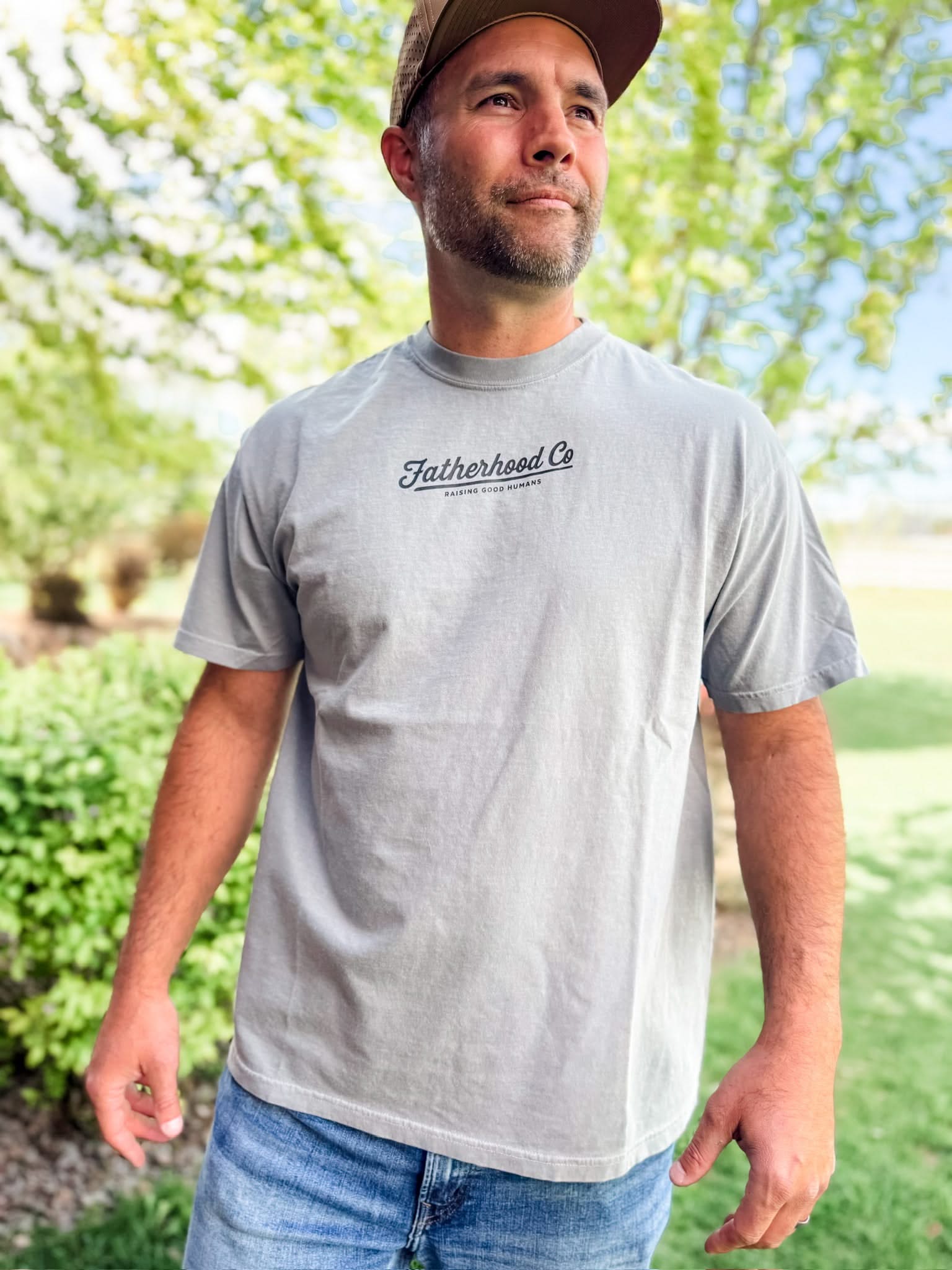 Fatherhood Co. Raising Good Humans - Comfort Colors Tee | Little Mama Shirt Shop Little Mama Shirt Shop