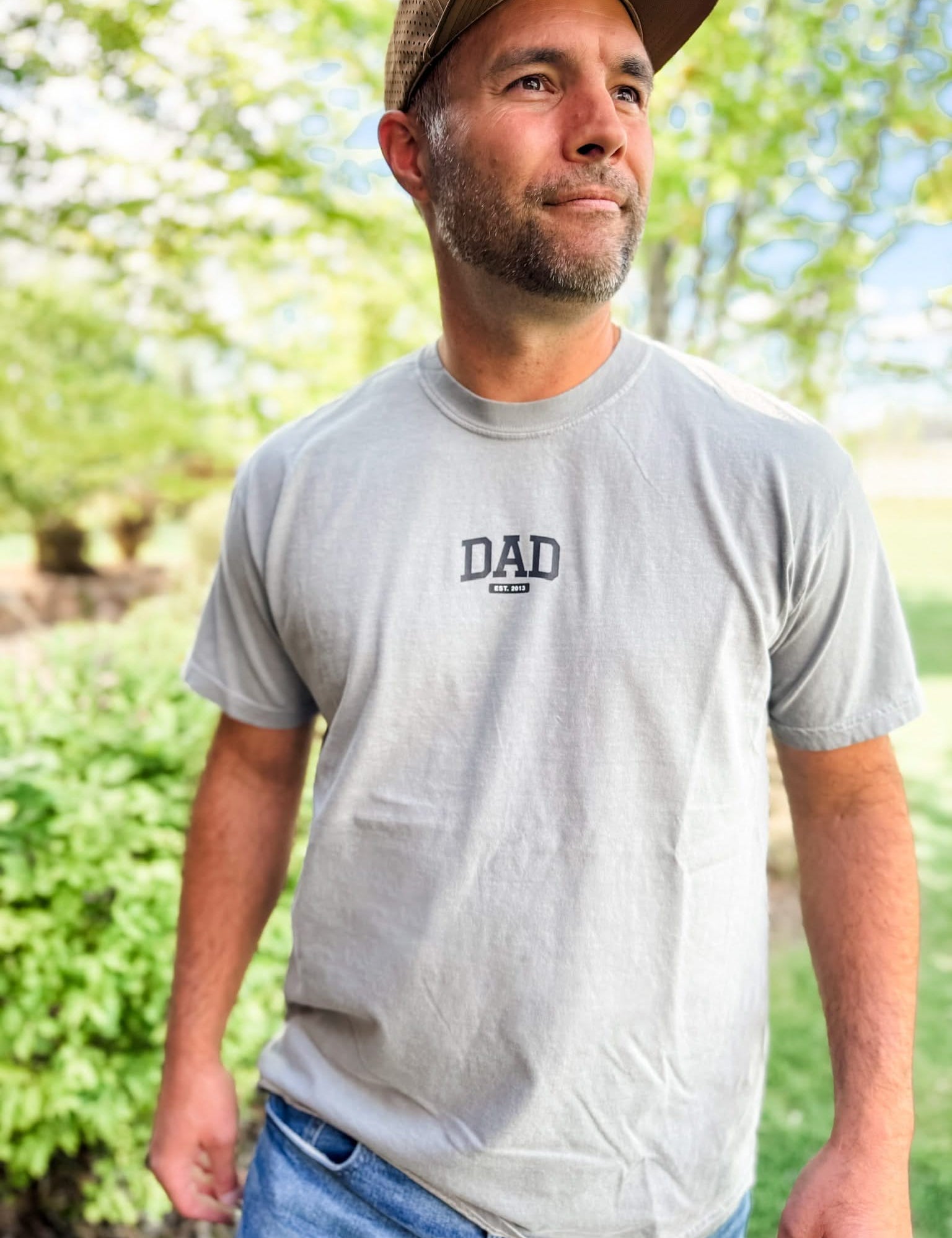 Personalized Dad Shirt – Custom Name & Established Year Comfort Colors Tee | Little Mama Shirt Shop Little Mama Shirt Shop